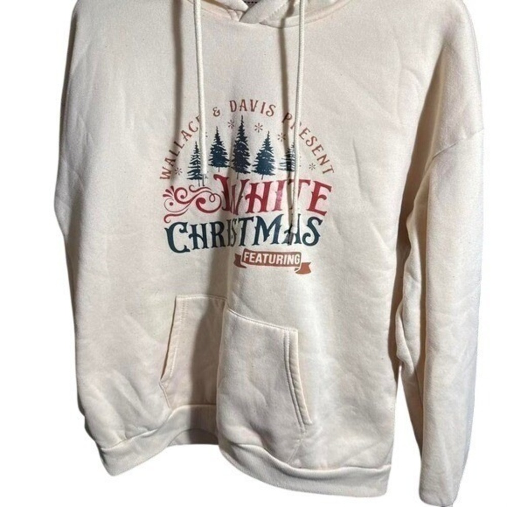 White Christmas Movie Hoodie Wallace Davis Haynes Sisters Columbia Inn Cream L